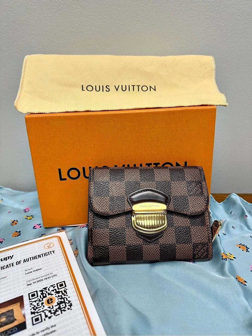 Louis Vuitton Damier Ebene Koala Wallet